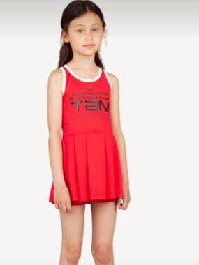 The Animals Observatory Red Vulture Tennis Dress With Shorts Size 12